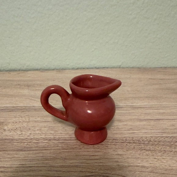 Mini Pink Ceramic Pitcher - Picture 4 of 8